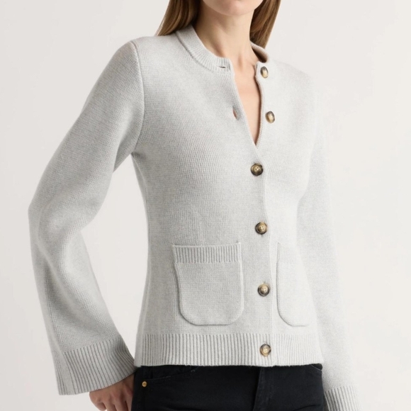 Modern Citizen Sweaters - Modern Citizen Soft Gray Cardigan with Pockets
